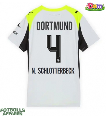 Borussia Dortmund Nico Schlotterbeck #4 Bortatröja Kvinnor 2025-26 Kortärmad